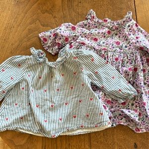 Baby girl blouses - 6m